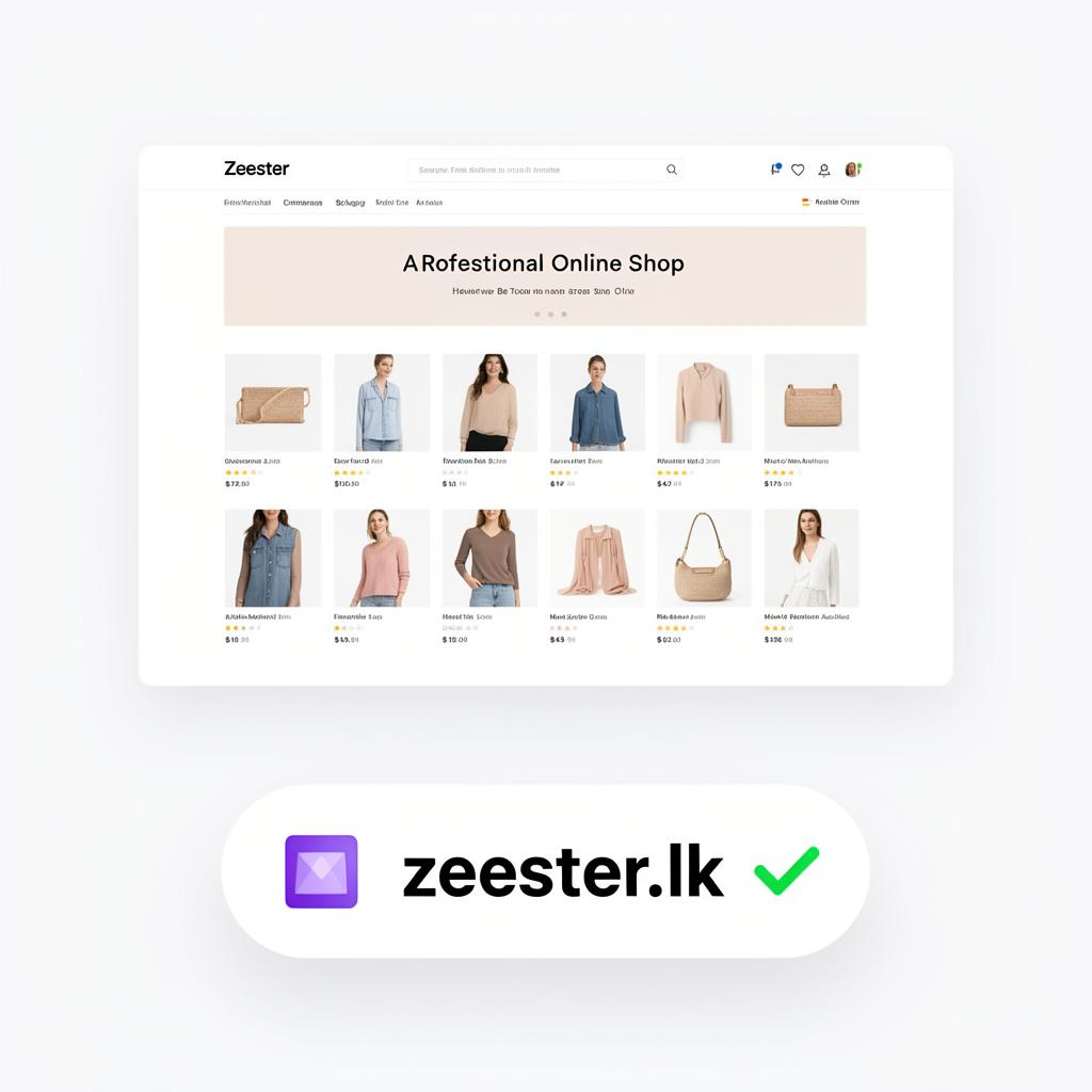 Custom domain connected to a Shopi online storefront